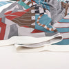 Hermès Carré 140 "ONE TWO THREE AND AWAY WE GO" Silk handkerchief in Gray Secondhand