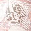 Hermès Carré 140 "SUITE ET POURSUITE" Silk handkerchief in Pink Secondhand