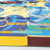 Secondhand Hermès Carré 140 "Eperon d'Or" Silk handkerchief in Blue x Brown