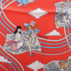 Hermès Carré 70 "CARRES VOLANTS" Silk handkerchief in Red Secondhand