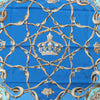 Secondhand Hermès Carré 70 "Couronnes Crown" Silk handkerchief in Blue