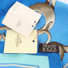 Secondhand Hermès Carré 70 "Couronnes Crown" Silk handkerchief in Blue