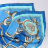 Secondhand Hermès Carré 70 "Couronnes Crown" Silk handkerchief in Blue