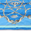 Secondhand Hermès Carré 70 "Couronnes Crown" Silk handkerchief in Blue
