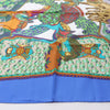 Hermès Carré 90 "Art des Steppes" Silk handkerchief in Blue Secondhand