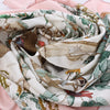 Hermès Carré 90 "AU COEUR DES BOIS" Silk handkerchief in Pink Secondhand
