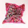 Hermès Carré 90 " AU FIL DU CARRE" Silk handkerchief in Pink Secondhand