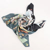 Secondhand Hermès Carré 90 "Academia Ipica" Silk handkerchief in Gray