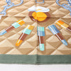 Hermès Carré 90 "BEAUTE COMPOSEE" Silk handkerchief in Green Secondhand