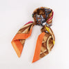 Hermès Carré 90 "BEAUTE COMPOSEE" Silk handkerchief in Orange Secondhand