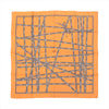 Secondhand Hermès Carré 90 "Bolduc Ribbon" Silk handkerchief in Orange