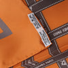 Secondhand Hermès Carré 90 "Bolduc Ribbon" Silk handkerchief in Orange