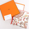 Hermès Carré 90 "CARRE KANTHA" Silk handkerchief in Ecru Secondhand
