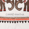 Hermès Carré 90 "CARRE KANTHA" Silk handkerchief in Ecru Secondhand