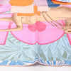 Secondhand Hermès Carré 90 "CAVALIER EN FORMES" Silk handkerchief in Blue x Pink