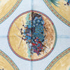 Secondhand Hermès Carré 90 "CAVALIERS PEULS" Silk handkerchief in Navy Blue