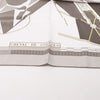 Hermès Carré 90 "CHEVAL DE COURSES" Silk handkerchief in Gray Secondhand