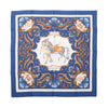 Hermès Carré 90 "Cheval Turc" Silk handkerchief in Blue Secondhand