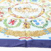 Secondhand Hermès Carré 90 "Emblemes de L'Europe" Silk handkerchief in Navy Blue