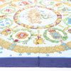 Secondhand Hermès Carré 90 "Emblemes de L'Europe" Silk handkerchief in Navy Blue