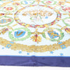 Secondhand Hermès Carré 90 "Emblemes de L'Europe" Silk handkerchief in Navy Blue