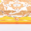 Hermès Carré 90 " FIGURE ARTISTIQUE" 100% Silk Scarf in Orange Secondhand