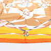 Hermès Carré 90 " FIGURE ARTISTIQUE" 100% Silk Scarf in Orange Secondhand