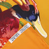Hermès Carré 90 "GIBIERS" Silk handkerchief in Orange Secondhand