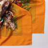 Hermès Carré 90 "GIBIERS" Silk handkerchief in Orange Secondhand