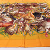 Hermès Carré 90 "GIBIERS" Silk handkerchief in Orange Secondhand