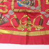 Hermès Carré 90 "GRAND UNIFORME" 100% Silk Scarf in Burgundy Secondhand