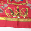 Hermès Carré 90 "GRAND UNIFORME" 100% Silk Scarf in Burgundy Secondhand