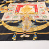 Hermès Carré 90 "HOMMAGE A CHARLES GARNIER" Silk handkerchief in Black Secondhand