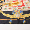 Hermès Carré 90 "HOMMAGE A CHARLES GARNIER" Silk handkerchief in Black Secondhand