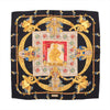 Hermès Carré 90 "HOMMAGE A CHARLES GARNIER" Silk handkerchief in Black Secondhand
