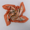 Hermès Carré 90 "JOUVENCE" Silk handkerchief in Orange Secondhand