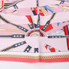 Hermès Carré 90 "LA BERLINE BAYADERE" Silk handkerchief in Pink Secondhand