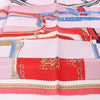 Hermès Carré 90 "LA BERLINE BAYADERE" Silk handkerchief in Pink Secondhand