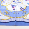 Secondhand Hermès Carré 90 "LA CLE des CHAMPS" Silk handkerchief in Blue