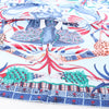 Secondhand Hermès Carré 90 "LA MARCHE Du ZAMBEZE" Silk handkerchief in Blue