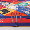Hermès Carré 90 "LE CARNAVAL DE VENISE" Silk handkerchief in Navy Blue x Red Secondhand