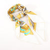 Hermes Carré 90 "LE MORS A LA CONETABLE" Silk handkerchief in Yellow Secondhand