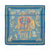 Hermès Carré 90 "LE TEMPS des MARIONNETTES" Silk handkerchief in Blue Secondhand