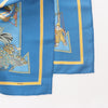 Hermès Carré 90 "LE TEMPS des MARIONNETTES" Silk handkerchief in Blue Secondhand