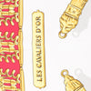 Hermès Carré 90 "LES CAVALIERS D'OR" 100% Silk Scarf in Red Secondhand