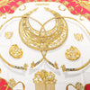Hermès Carré 90 "LES CAVALIERS D'OR" 100% Silk Scarf in Red Secondhand