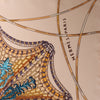 Hermès Carré 90 "LES DOMES CELESTES" Silk handkerchief in Brown Secondhand