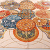 Hermès Carré 90 "LES DOMES CELESTES" Silk handkerchief in Brown Secondhand
