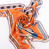 Hermès Carré 90 "LETTRES EQUESTRES" 100% Silk Scarf in Orange Secondhand