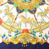 Hermès Carré 90 "LUNAPARK" Silk handkerchief in Navy Blue Secondhand